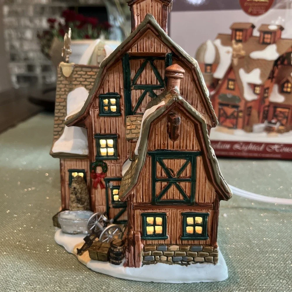 Lemax Village Collection 2002 Harvest Crossing Miller's Barn #25658A-Retired EUC